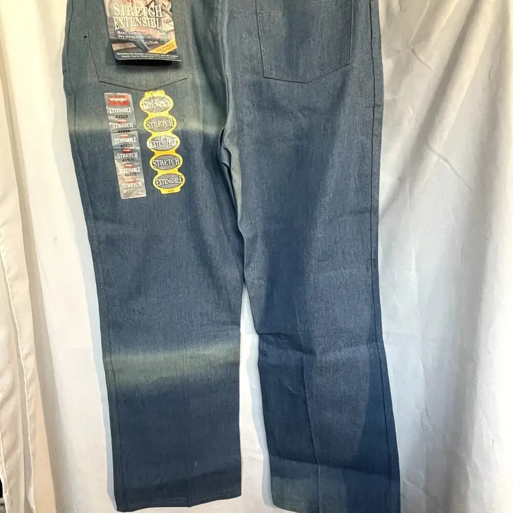 Wrangler Hero Jeans Men's 42 x 29 Stretch extensible NWT flaw discoloration